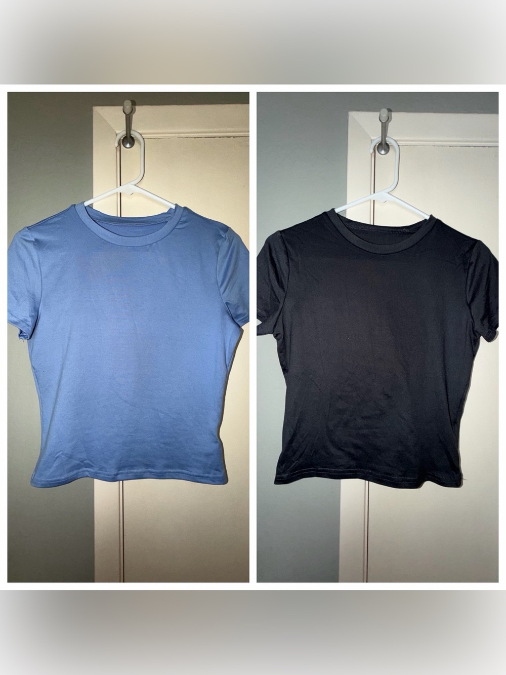 SHEIN Short Sleeve Tee in Blue and Black
